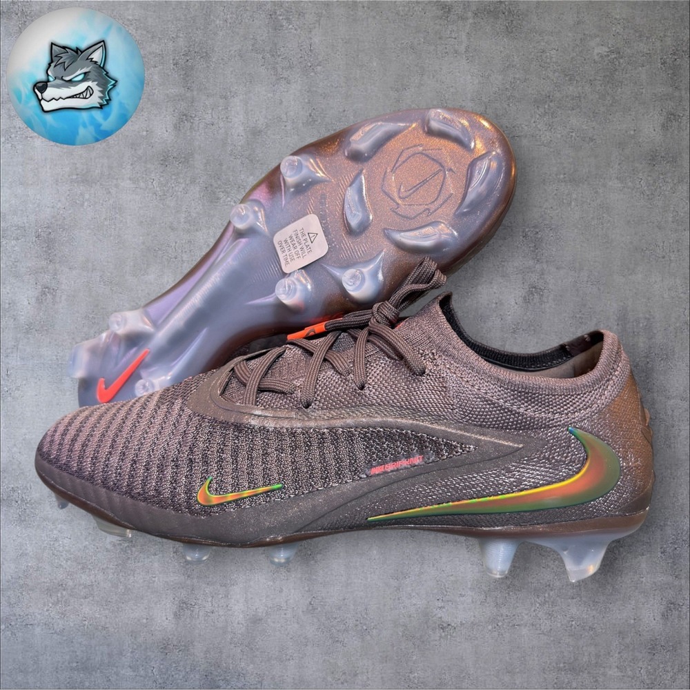 Nike Phantom 6 Low Elite FG LV8 Soccer Cleats Gray Amber Men's Size 7 IQ5511-288